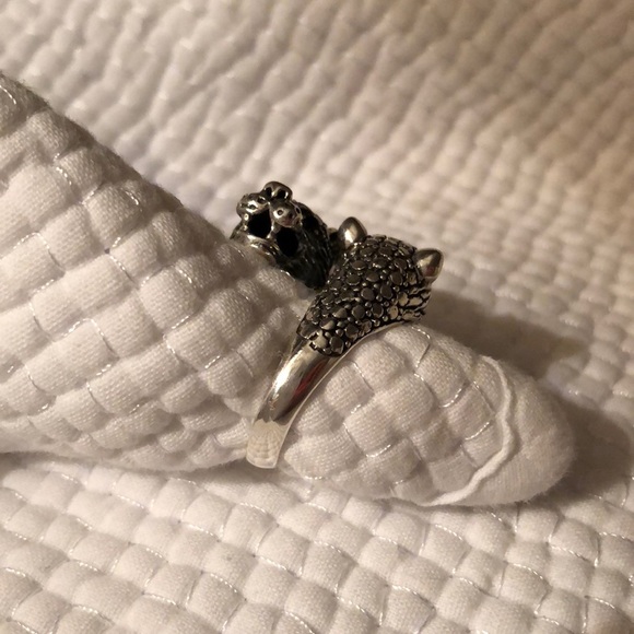 Sterling Silver 925 Panther Ring fits 6.75 to 8 - Picture 5 of 8